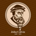 John Calvin 1509 Ã¢â¬â 1564 was a French theologian, pastor and reformer in Geneva during the Protestant Reformation Royalty Free Stock Photo